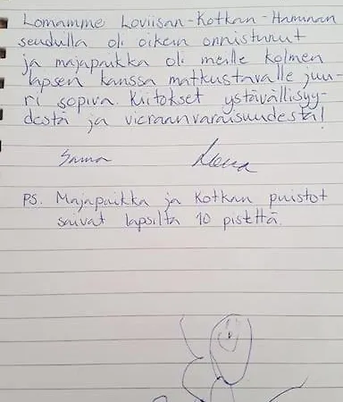 Apartamento Kurren Tupa Linnunlaulun Keskellae, Saunomismahdollisuus *